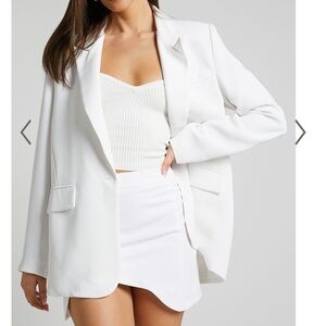 Showpo Michelle Blazer - Oversized Plunge Button Up Blazer
